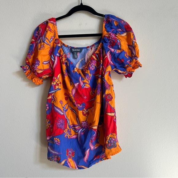 ModCloth In All My Vibrance Floral Top - Picture 2 of 3